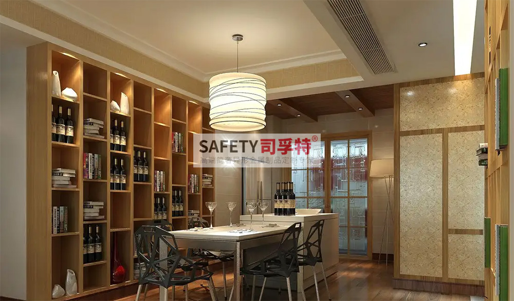 酒柜放到哪里合適？什么酒柜顯得高檔？【不銹鋼酒柜(圖4)