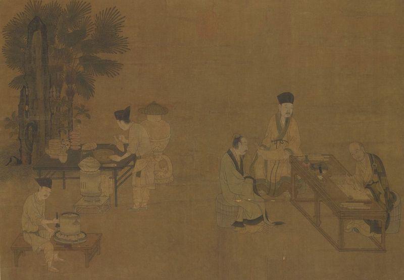 重拾“圍爐煮茶”文化，一起看看故宮藏畫里的“圍爐煮茶”[精制鋼圍爐茶桌](圖2)