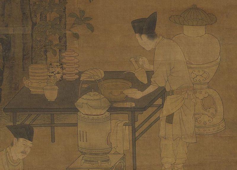 重拾“圍爐煮茶”文化，一起看看故宮藏畫里的“圍爐煮茶”[精制鋼圍爐茶桌](圖4)