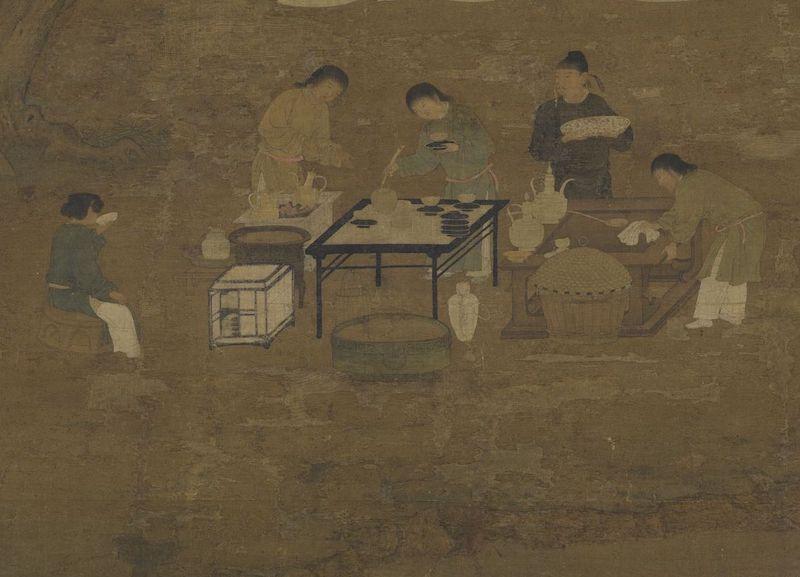 重拾“圍爐煮茶”文化，一起看看故宮藏畫里的“圍爐煮茶”[精制鋼圍爐茶桌](圖6)